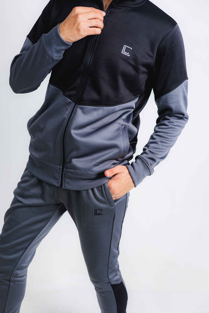 Winter Men's Track Suit for Ultimate Comfort and Style / Black & Gray