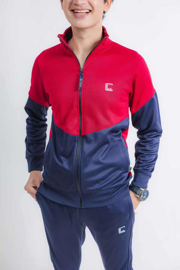 Winter Man's Track Suit for Ultimate Comfort and Style / Red and Blue