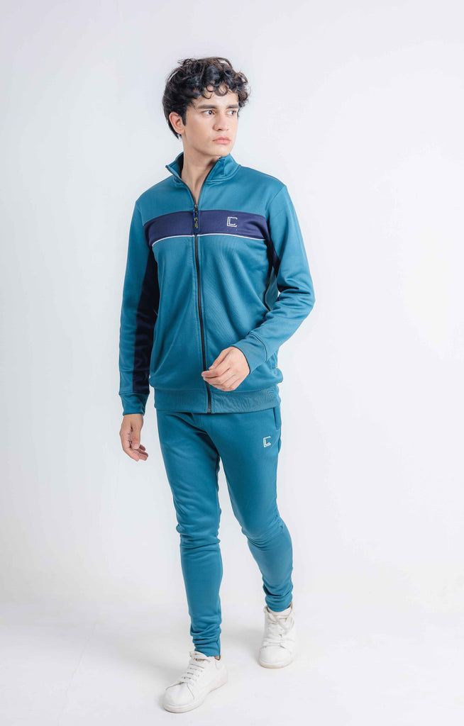 Men's Winter Track Suit - Style and Comfort Combined/C-Green & Blue