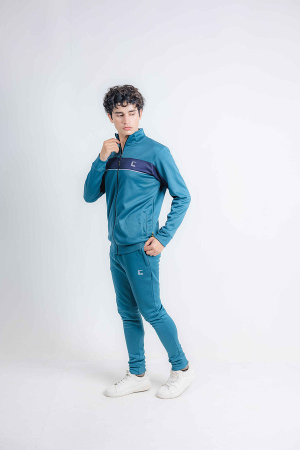 Men's Winter Track Suit - Style and Comfort Combined/C-Green & Blue